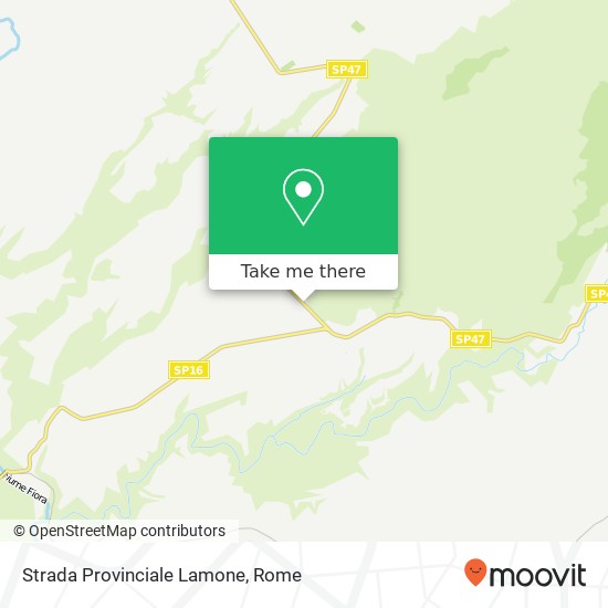 Strada Provinciale Lamone map