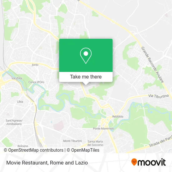 Movie Restaurant map