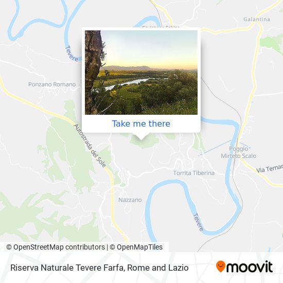 Riserva Naturale Tevere Farfa map