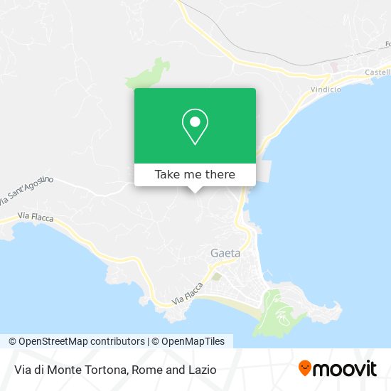Via di Monte Tortona map