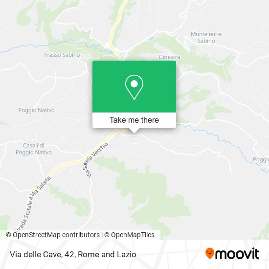 Via delle Cave, 42 map