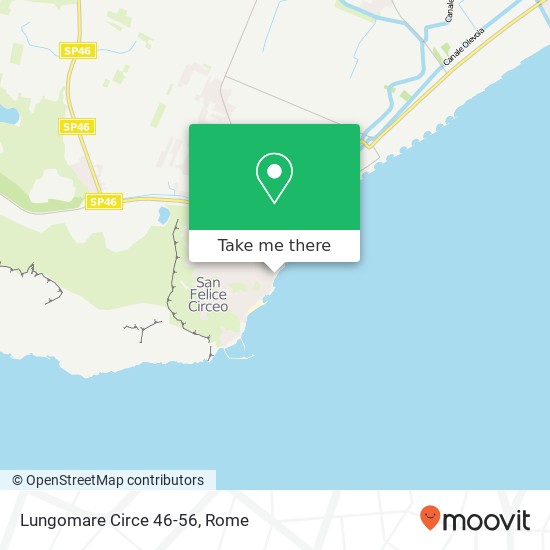 Lungomare Circe 46-56 map