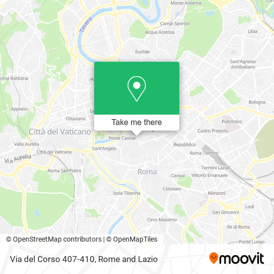 Corso Street 407-410 map