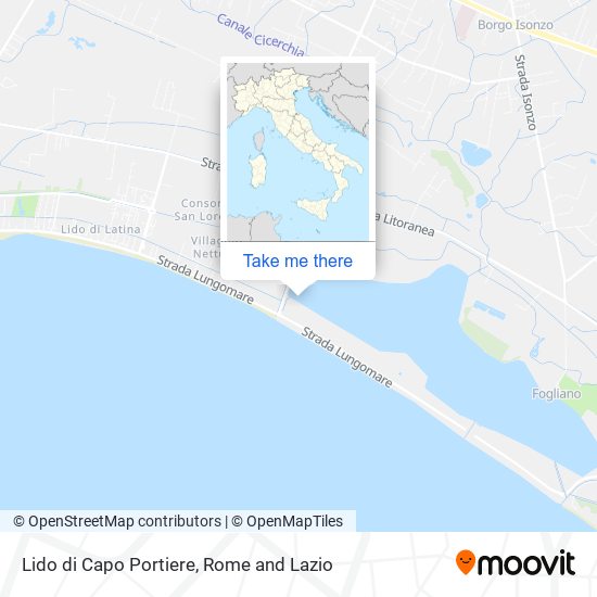 Lido di Capo Portiere map