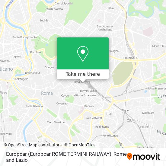 Europcar (Europcar ROME TERMINI RAILWAY) map