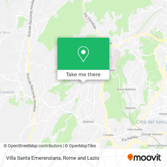 Villa Santa Emerenziana map