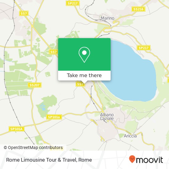 Rome Limousine Tour & Travel map