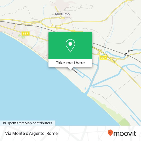 Via Monte d'Argento map