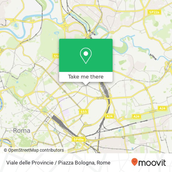 Viale delle Provincie / Piazza Bologna map