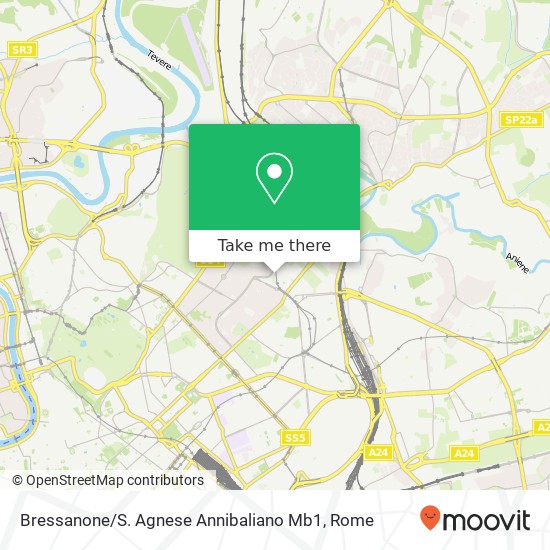 Bressanone / S. Agnese Annibaliano Mb1 map