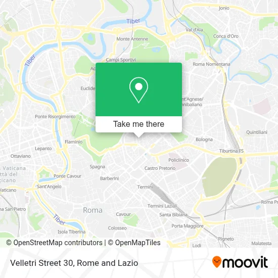 Velletri Street 30 map