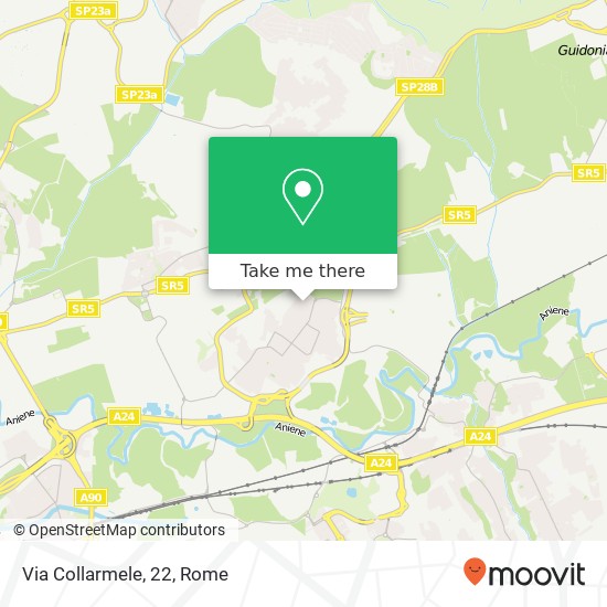 Via Collarmele, 22 map