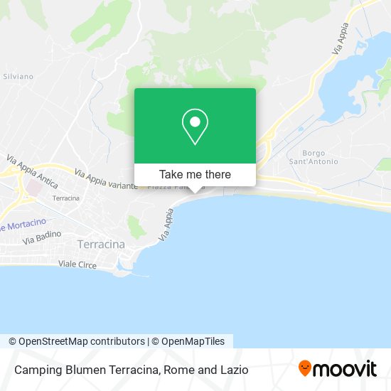 Camping Blumen Terracina map
