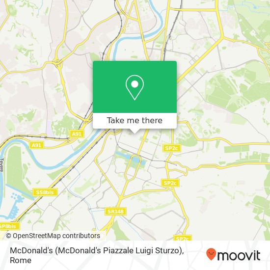 McDonald's (McDonald's Piazzale Luigi Sturzo) map