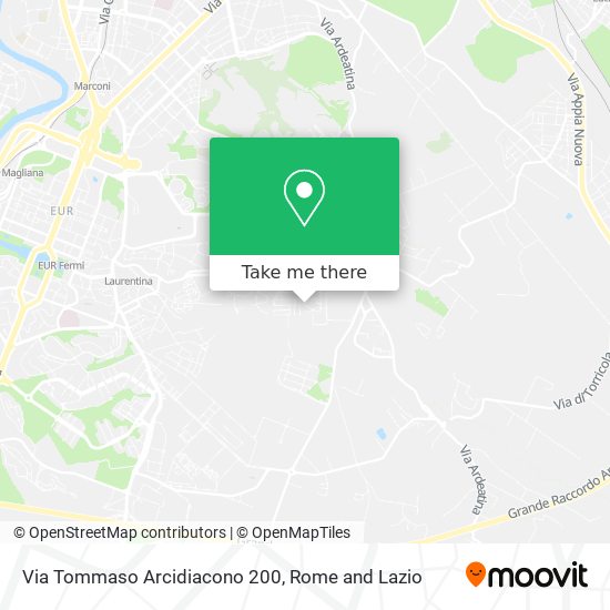 Via Tommaso Arcidiacono 200 map