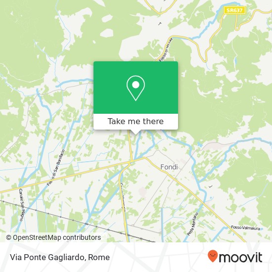 Via Ponte Gagliardo map