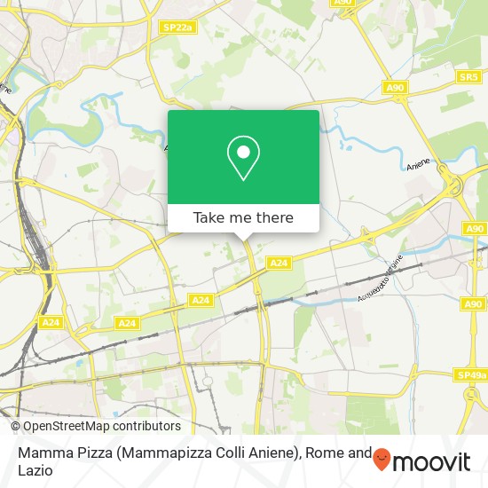 Mamma Pizza (Mammapizza Colli Aniene) map