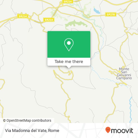 Via Madonna del Vate map