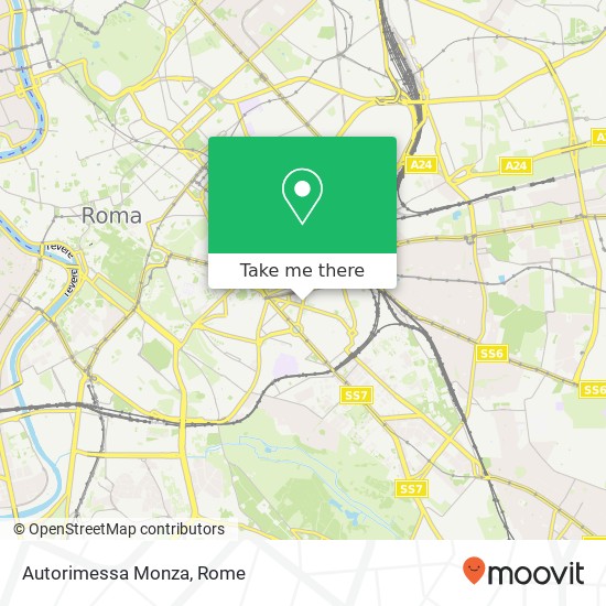 Autorimessa Monza map