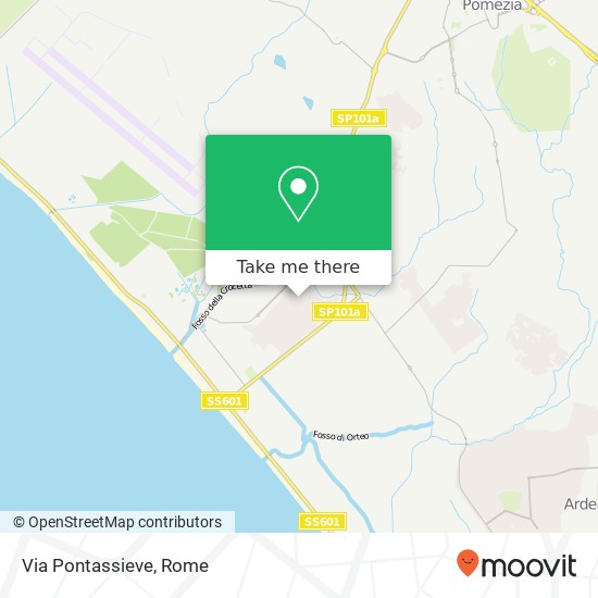 Via Pontassieve map