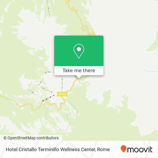 Hotel Cristallo Terminillo Wellness Center map