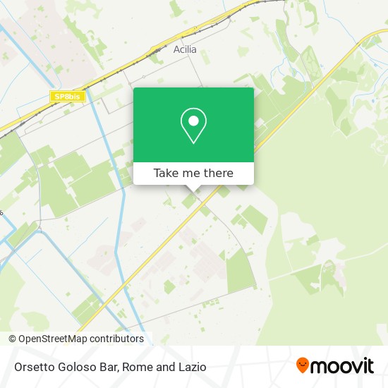 Orsetto Goloso Bar map
