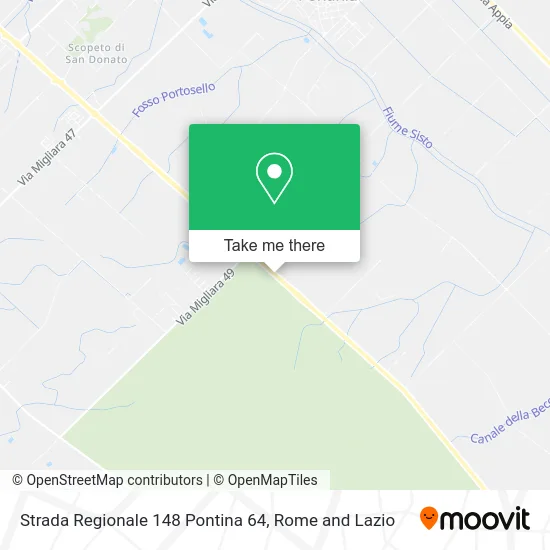 Regional Road 148 Pontina 64 map