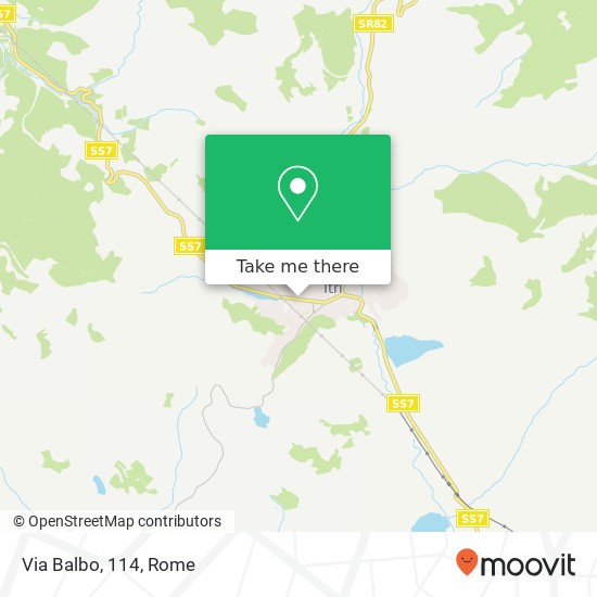 Via Balbo, 114 map