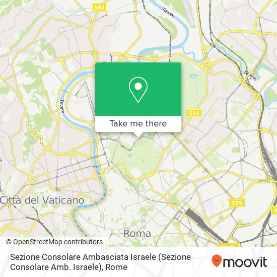 Sezione Consolare Ambasciata Israele map