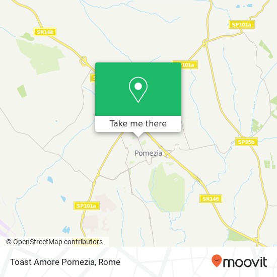 Toast Amore Pomezia map