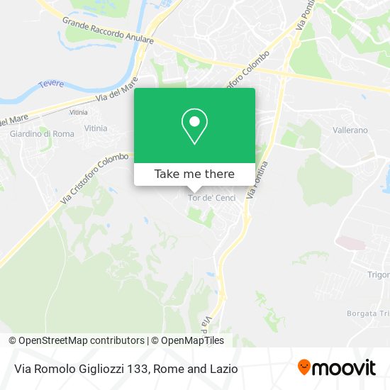 Via Romolo Gigliozzi 133 map