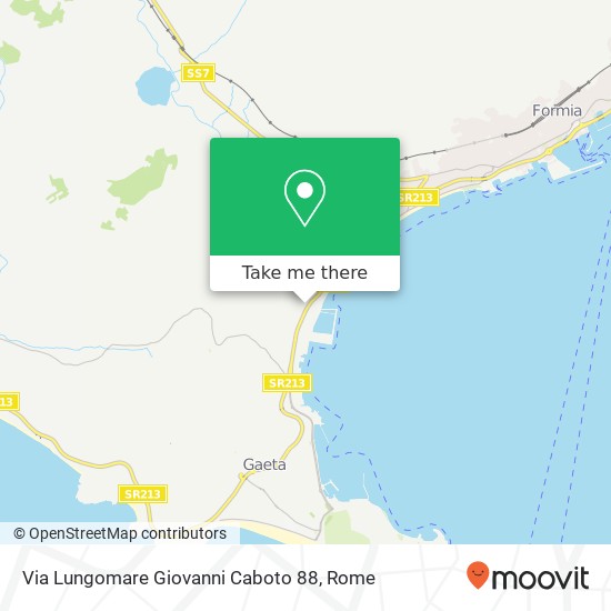 Via Lungomare Giovanni Caboto 88 map