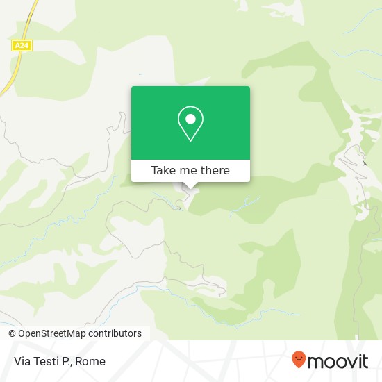 Via Testi P. map