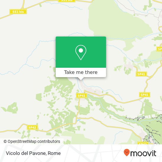 Vicolo del Pavone map