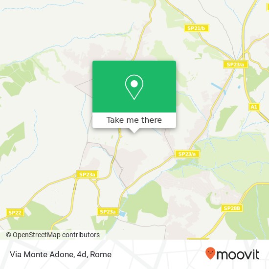 Via Monte Adone, 4d map