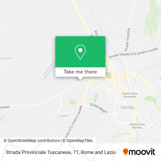 Strada Provinciale Tuscanese, 71 map