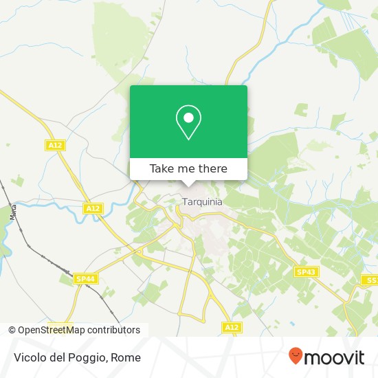 Vicolo del Poggio map