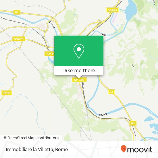 Immobiliare la Villetta map