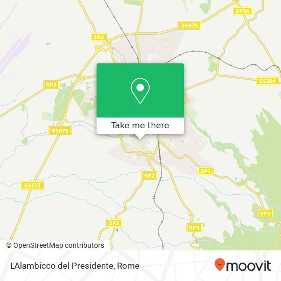 L'Alambicco del Presidente map