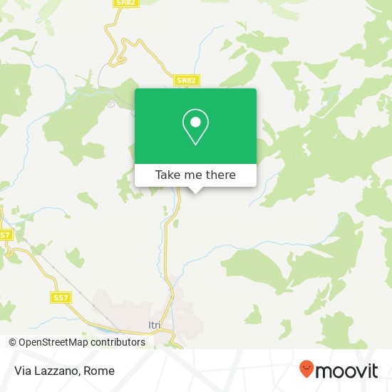 Via Lazzano map
