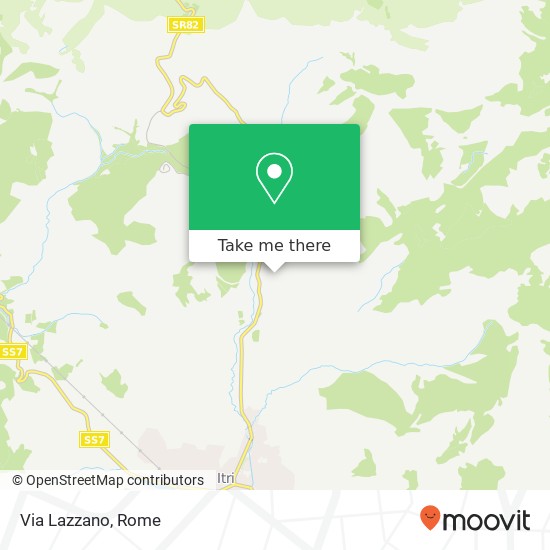 Via Lazzano map