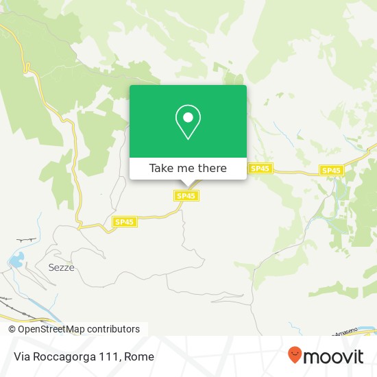 Via Roccagorga 111 map