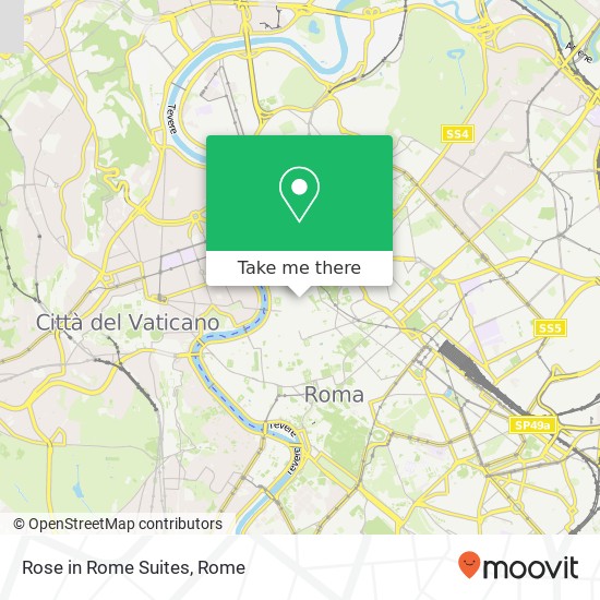 Rose in Rome Suites map