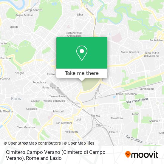 Cimitero Campo Verano map