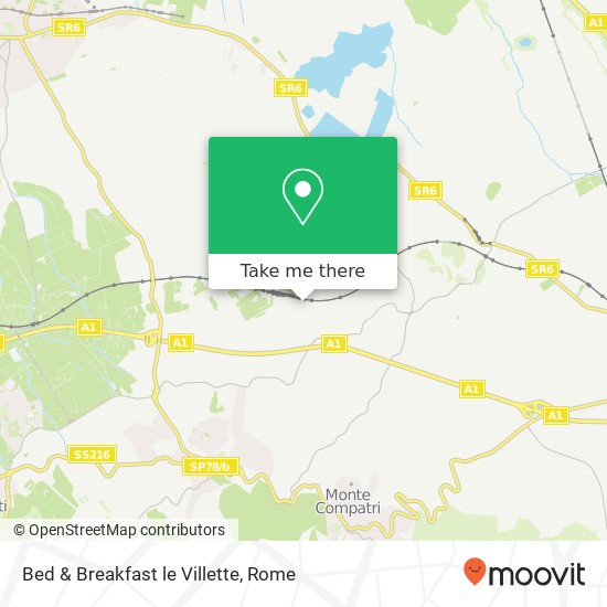 Bed & Breakfast le Villette map