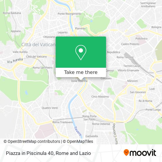 Piazza in Piscinula  40 map