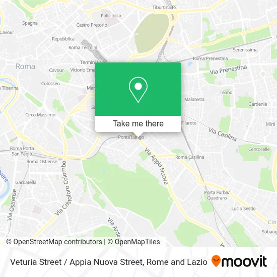 Veturia Street / Appia Nuova Street map