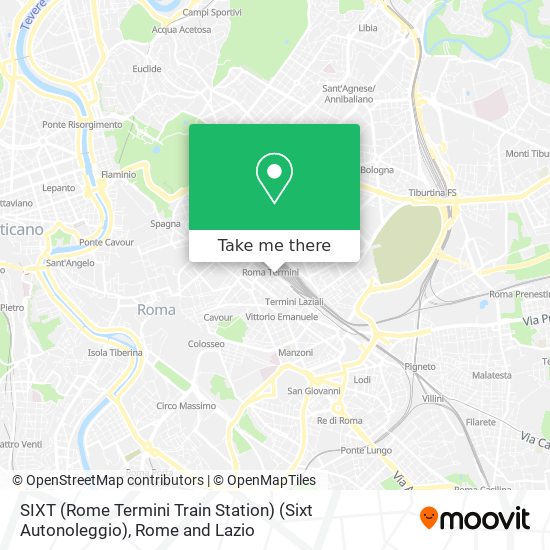 SIXT (Rome Termini Train Station) (Sixt Autonoleggio) map