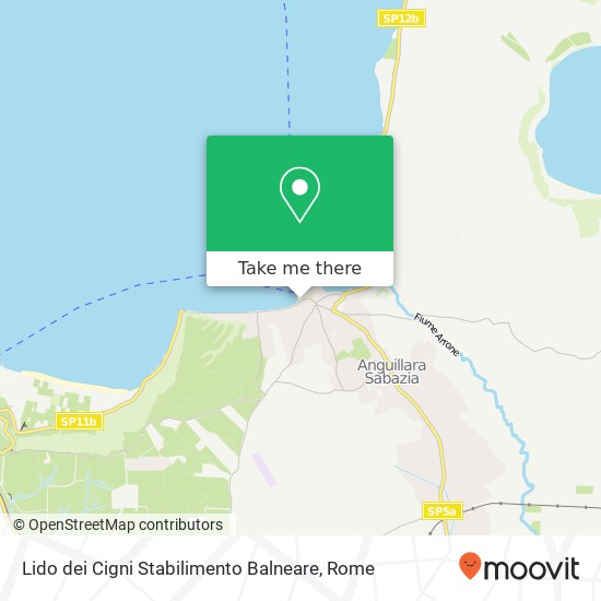 Lido dei Cigni Stabilimento Balneare map