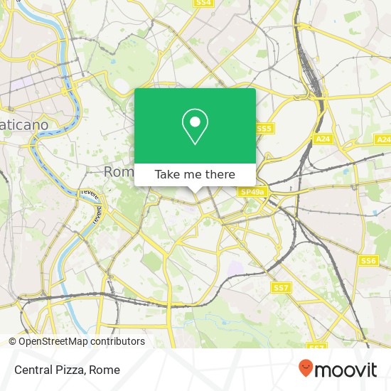 Central Pizza map